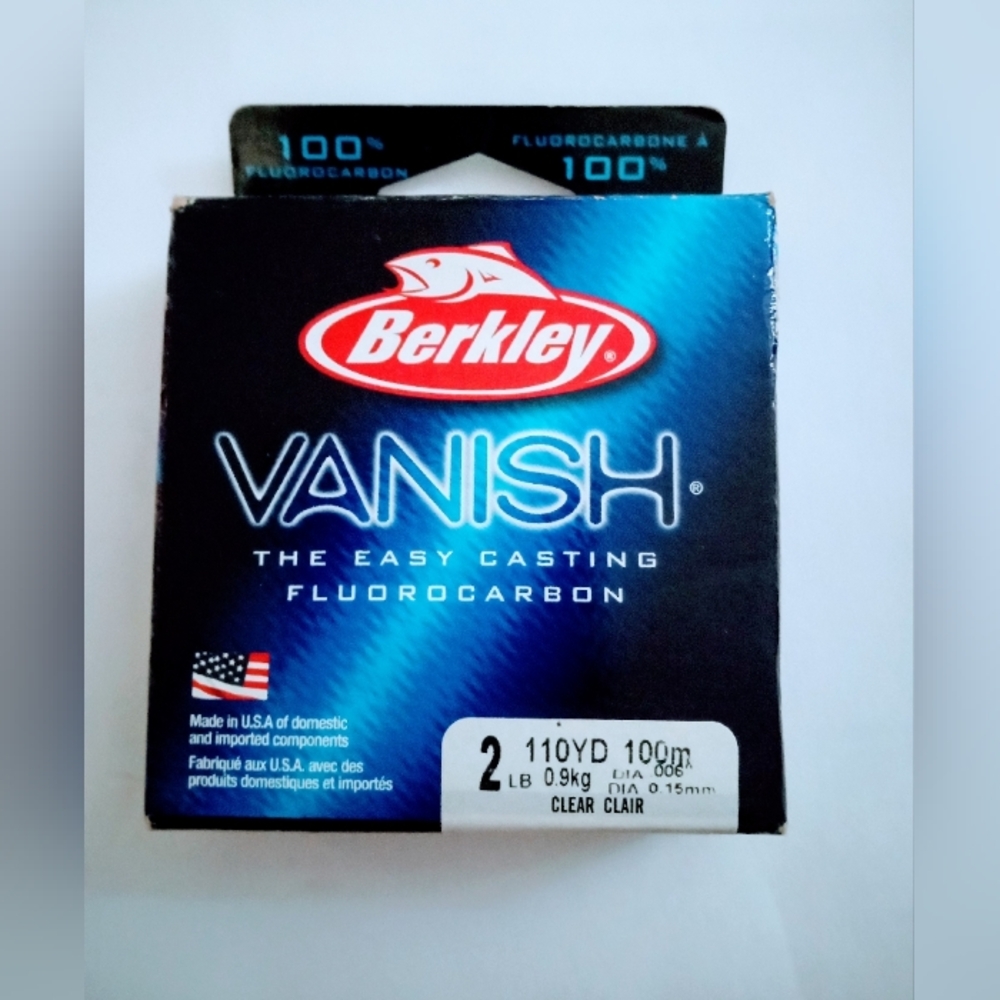 Berkley Vanish Fluorocarbon Fishing Line - Clear